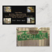 Carte De Visite Le ~ adoptif de délivrance de ~ adoptent des (Devant / Derrière)