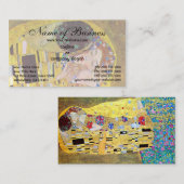 Carte De Visite Le baiser de Gustav Klimt (Devant / Derrière)