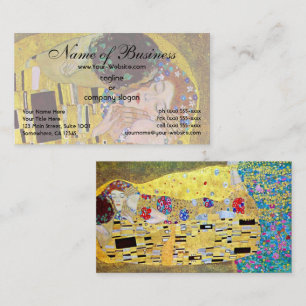 Carte De Visite Le Baiser par Gustav Klimt