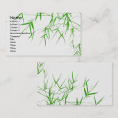 Carte De Visite Le bambou part du zen oriental (Devant / Derrière)