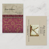 Carte De Visite Le baroque fait sur commande professionnel de (Devant / Derrière)