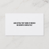 Carte De Visite Le base-ball de base-ball folâtre le thème (Dos)