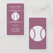 Carte De Visite le base-ball de mod (Devant / Derrière)