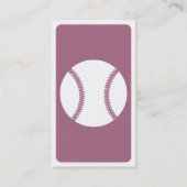 Carte De Visite le base-ball de mod (Dos)