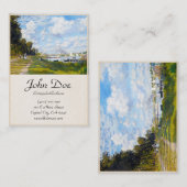 Carte De Visite Le bassin à Argenteuil Claude Monet (Devant / Derrière)