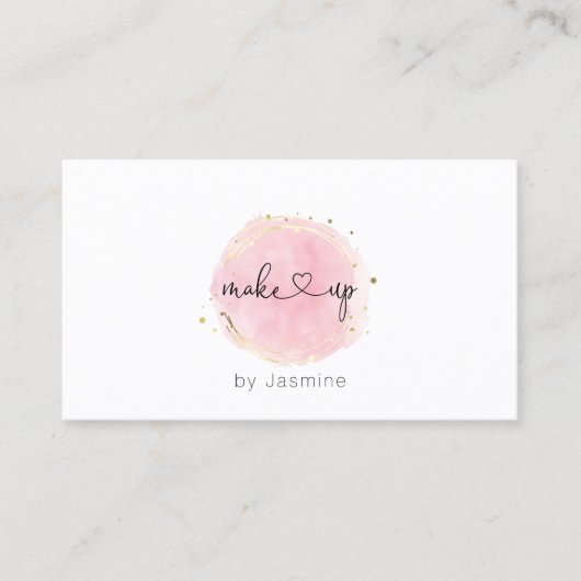 Carte De Visite Le beau rose de ★ composent (Devant)