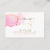 Carte De Visite Le beau rose de ★ composent (Dos)