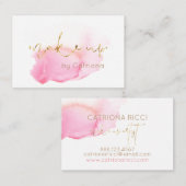 Carte De Visite Le beau rose de ★ composent (Devant / Derrière)