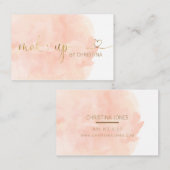 Carte De Visite Le ★ beau rougissent aquarelle (Devant / Derrière)