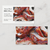 Carte De Visite Le bébé barbecue se relève de près (Devant / Derrière)