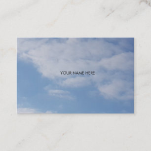 Carte De Visite Le blanc de ciel bleu du logo 2019 d'art opacifie