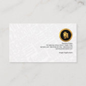 Carte De Visite Le blanc simple simple numérote le comptable (Dos)