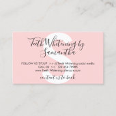 Carte De Visite Le Blanchiment Des Dents Évite Les Conseils Après  (Devant)