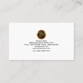 Carte De Visite Le bleu créatif pointille des relations publiques (Dos)