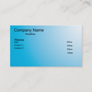 Carte De Visite le bleu se fanent