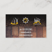 Carte De Visite Le bois et la jupe | Véhicules de construction (Dos)