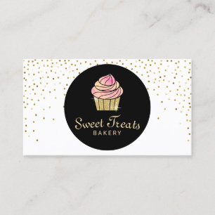 Carte De Visite Le bonbon à boulangerie de petit gâteau traite les