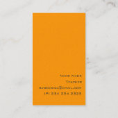 Carte De Visite Le bonheur rond simple enseigne la typographie (Dos)