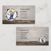 Carte De Visite Le bricoleur entretient le businesscard (Devant / Derrière)