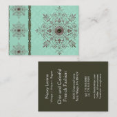 Carte De Visite Le BROCARD, le CRU en AQUA et l'OLIVE de GEORGETTE (Devant / Derrière)