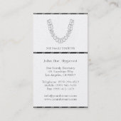 Carte De Visite Le bureau dentaire de DDS de dentiste barre le (Dos)