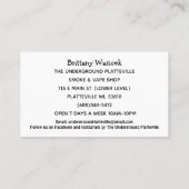 Carte De Visite Le business vape clandestin (Dos)