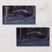 Carte De Visite Le cabine du vieux trappeur (Devant / Derrière)