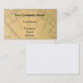 Carte De Visite Le cadran d'un mètre d'ampère de cru (Devant / Derrière)