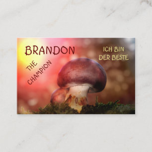 Carte De Visite Le campion au champignon