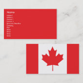 Carte De Visite Le Canada - affaires (Devant / Derrière)
