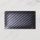 Carte De Visite le carbon_fiber_weave, nom de la société, ajoutent (Dos)