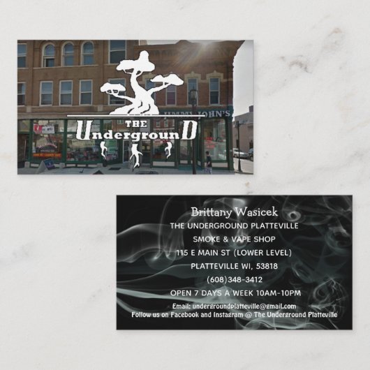 Carte De Visite Le centre d'affaires souterrain (Devant / Derrière)