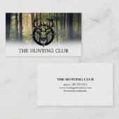 Carte De Visite Le cerf dans le champ d'application des fusils | F (Devant / Derrière)