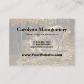 Carte De Visite Le cerf de Virginie - automne (Dos)