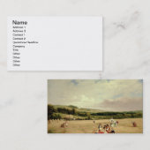 Carte De Visite Le champ de récolte (huile sur la toile) (Devant / Derrière)