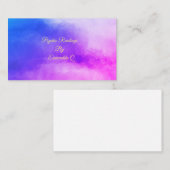 Carte De Visite Le chant religieux psychique d'aquarelle opacifie (Devant / Derrière)