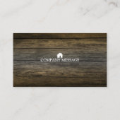 Carte De Visite Le charpentier professionnel de constructeur usine (Dos)