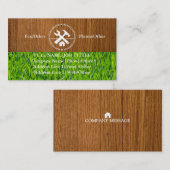 Carte De Visite Le charpentier professionnel de constructeur usine (Devant / Derrière)