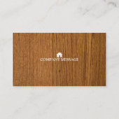 Carte De Visite Le charpentier professionnel de constructeur usine (Dos)