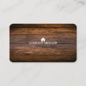 Carte De Visite Le charpentier professionnel de constructeur usine (Dos)