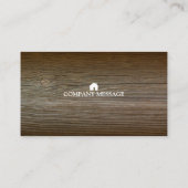 Carte De Visite Le charpentier professionnel de constructeur usine (Dos)