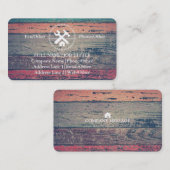 Carte De Visite Le charpentier professionnel de constructeur usine (Devant / Derrière)