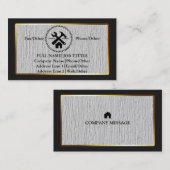 Carte De Visite Le charpentier professionnel de constructeur usine (Devant / Derrière)