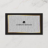 Carte De Visite Le charpentier professionnel de constructeur usine (Dos)