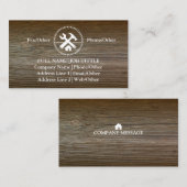 Carte De Visite Le charpentier professionnel de constructeur usine (Devant / Derrière)