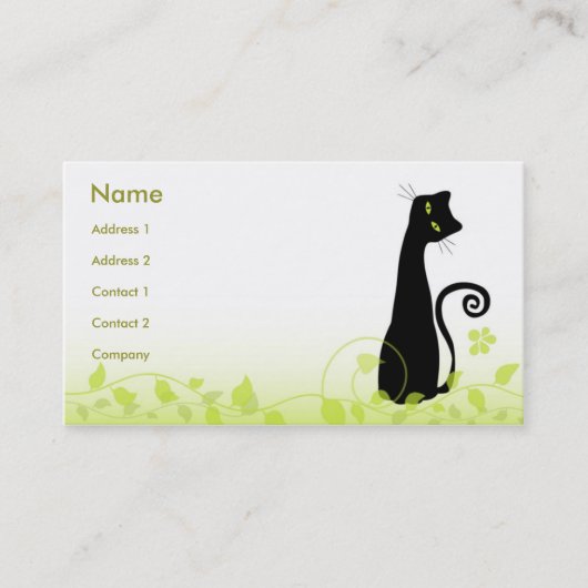 Carte De Visite Le chat (Devant)