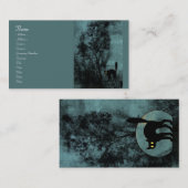 Carte De Visite Le chat de la sorcière (Devant / Derrière)