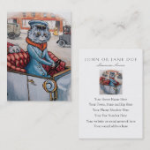 Carte De Visite Le chauffeur de chat - bilatéral (Devant / Derrière)
