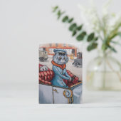 Carte De Visite Le chauffeur de chat - bilatéral (Debout devant)