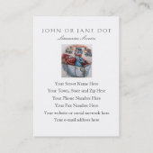 Carte De Visite Le chauffeur de chat - bilatéral (Dos)